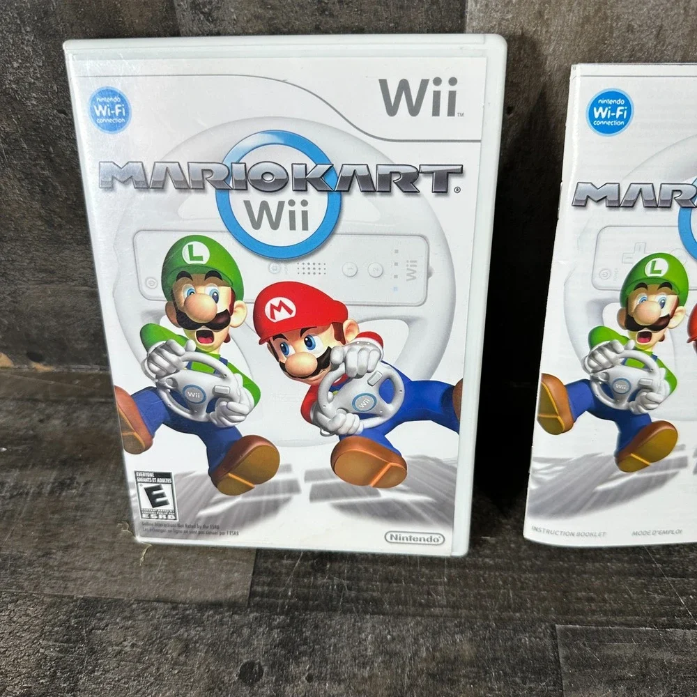 Mario Kart Wii Nintendo Wii 2008 Complete CIB w/ Manual Tested Working